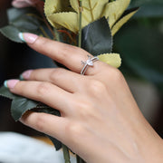 Reindeer Charm Silver Ring