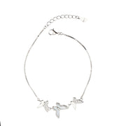 Triple Butterfly Silver Bracelet