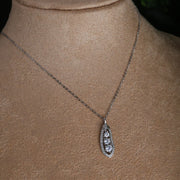 Sparkling Trinity Silver Pendant