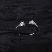 Sparkling Edge Silver Ring