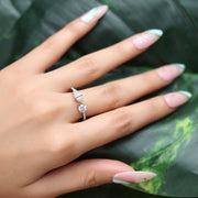 Sparkling Edge Silver Ring