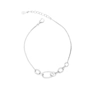 Oval Link Silver Bracelet