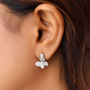 Elegant Butterfly Silver Earring