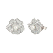 Elegant Pearl Silver Earring