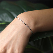 Mirror Disc Silver Bracelet