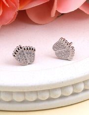 Footprint Silver Studs