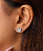 Footprint Silver Studs
