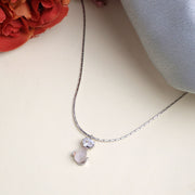 Elegant Teardrop Silver Pendant