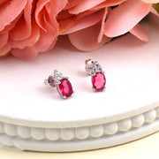 Teardrop Silver Studs