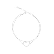Eternal Heart Silver Bracelet