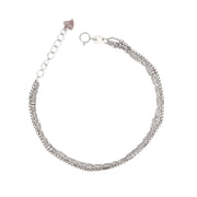 Triple Layer Silver Bracelet