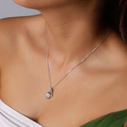 Dewdrop Pearl Silver Pendant
