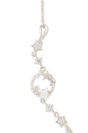 Star Cluster Box Chain Silver Bracelet