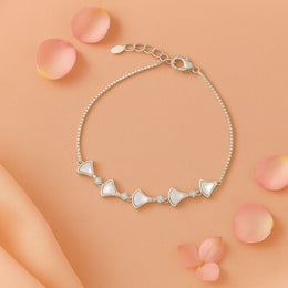Lunara Shell Fan Silver Bracelet
