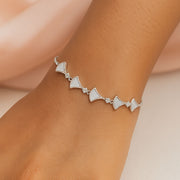 Lunara Shell Fan Silver Bracelet