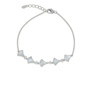 Lunara Shell Fan Silver Bracelet