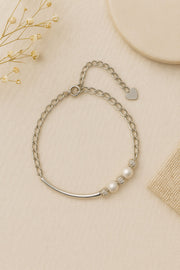 Pearl Aura Silver Bracelet