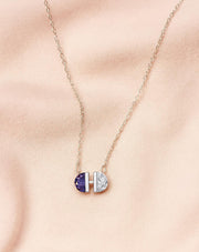 Dual Aura Silver Pendant