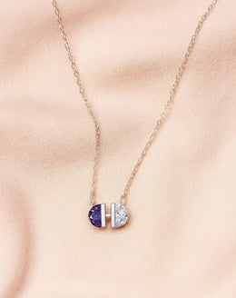 Dual Aura Silver Pendant