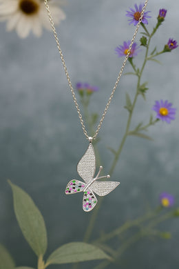 Queen Of Wings Silver Pendant