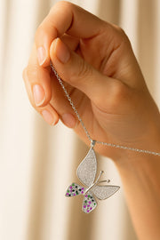 Queen Of Wings Silver Pendant