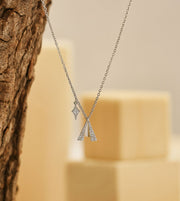 Elegant Plane Silver Pendant