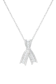 Pearl Ribbon Silver Pendant
