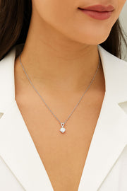Solitaire Silver Pendant