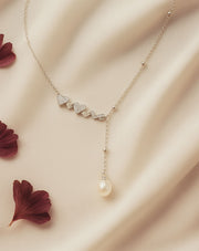 Serenata Pearl Drop Silver Necklace