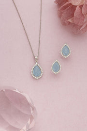 Moonstone Silver Pendant Set