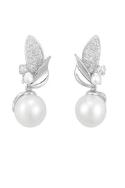Pearl Drop Silver Earrings