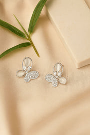 Elegant Butterfly Silver Earring