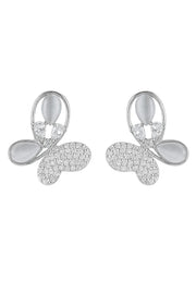 Elegant Butterfly Silver Earring