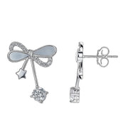Bow Knot Silver Studs