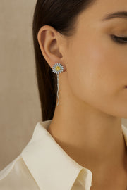 Daisy Drop Silver Studs