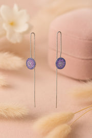 Threader Silver Earring