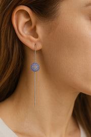 Threader Silver Earring