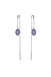Threader Silver Earring
